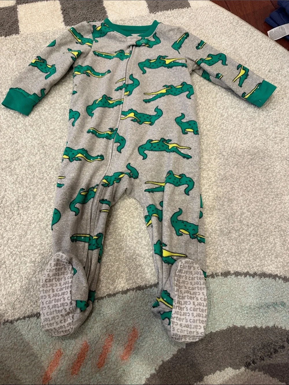 Baby boys fleece footie
